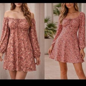 NWOT As U Wish Off the Shoulders Floral Dress